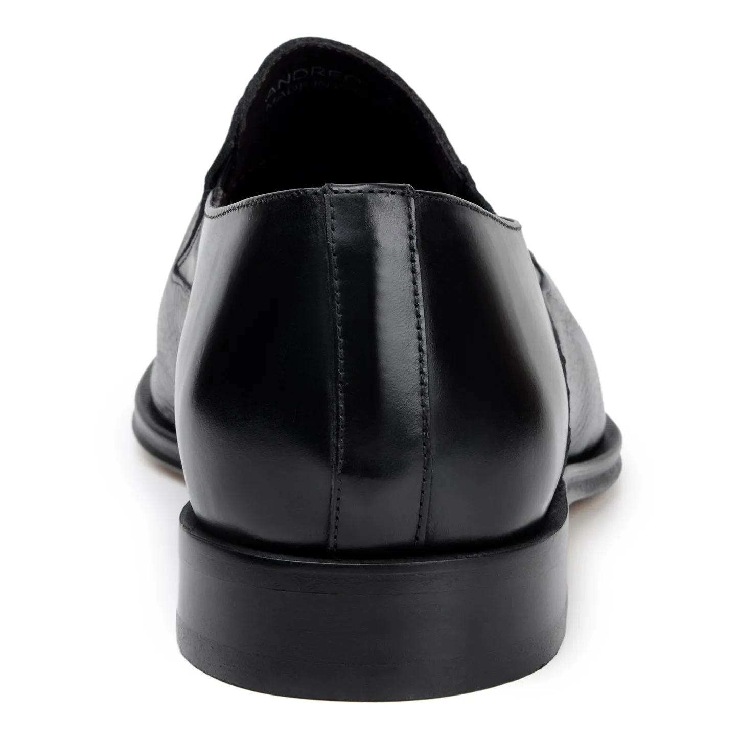 Belvedere Exotic Skin Shoes Belvedere Andreo in Black Premium Italian Deerskin & Nappa Leather Slip-Ons