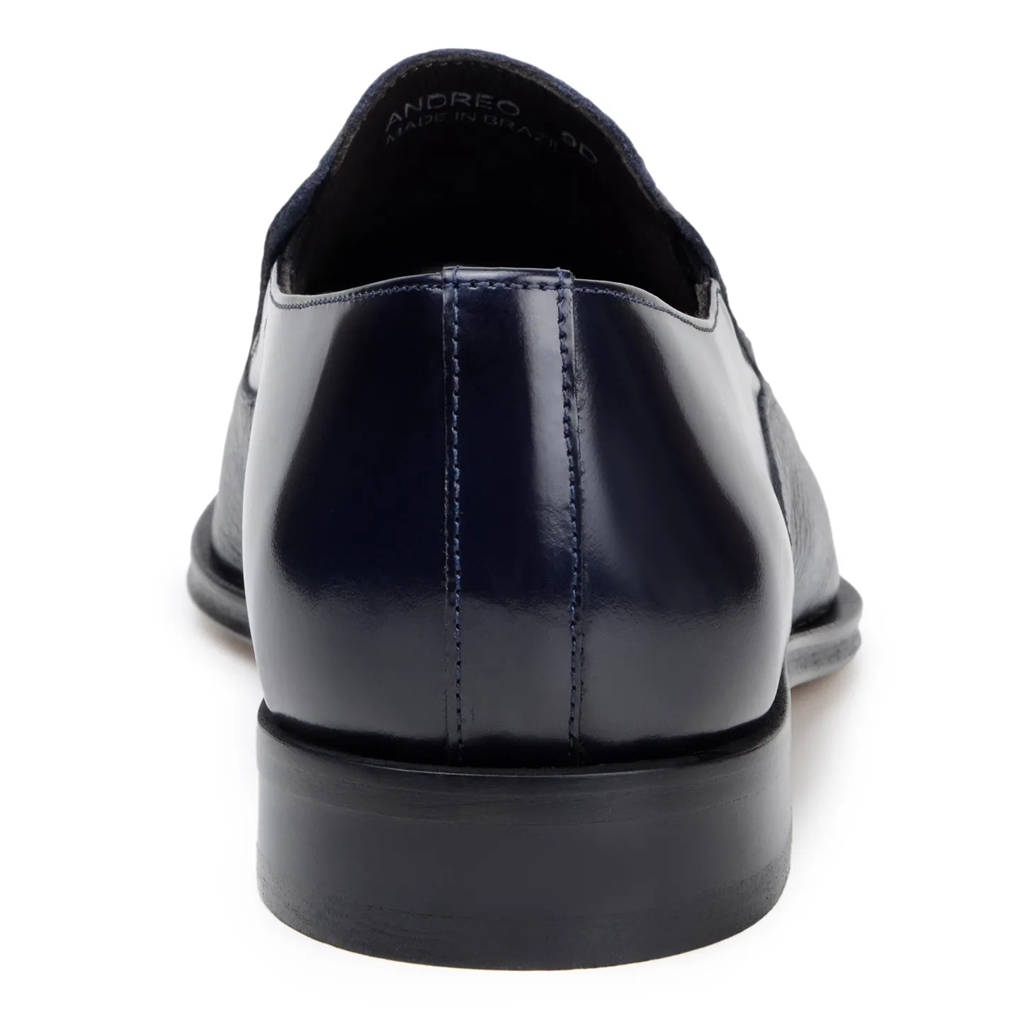 Belvedere Exotic Skin Shoes Belvedere Andreo in Navy Premium Italian Deerskin & Nappa Leather Slip-Ons