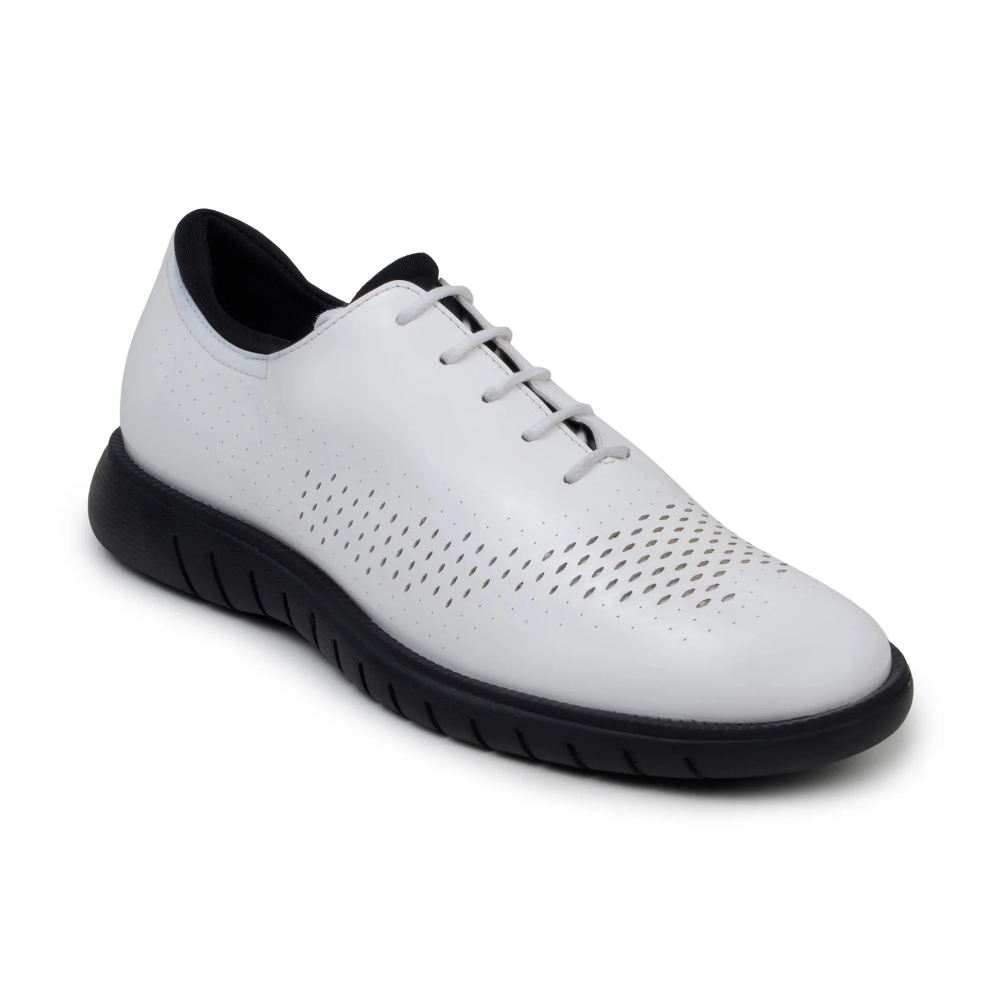 Belvedere Exotic Skin Shoes Belvedere Maxim in White Rich Patent Leather Sneakers
