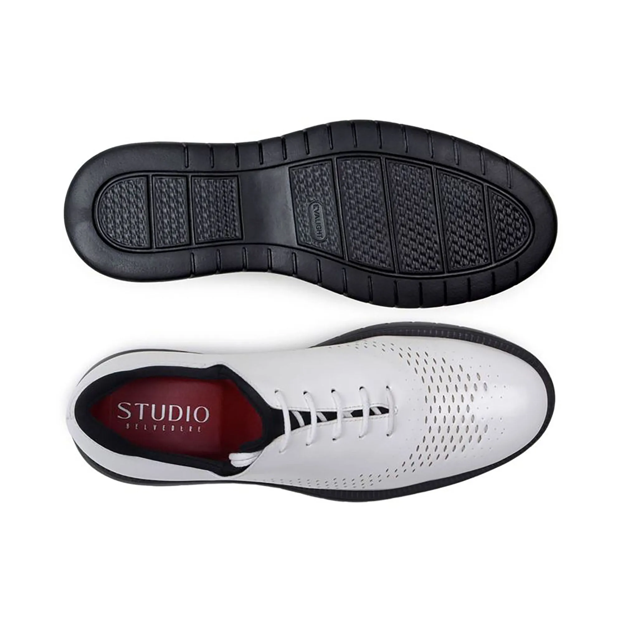 Belvedere Exotic Skin Shoes Belvedere Maxim in White Rich Patent Leather Sneakers