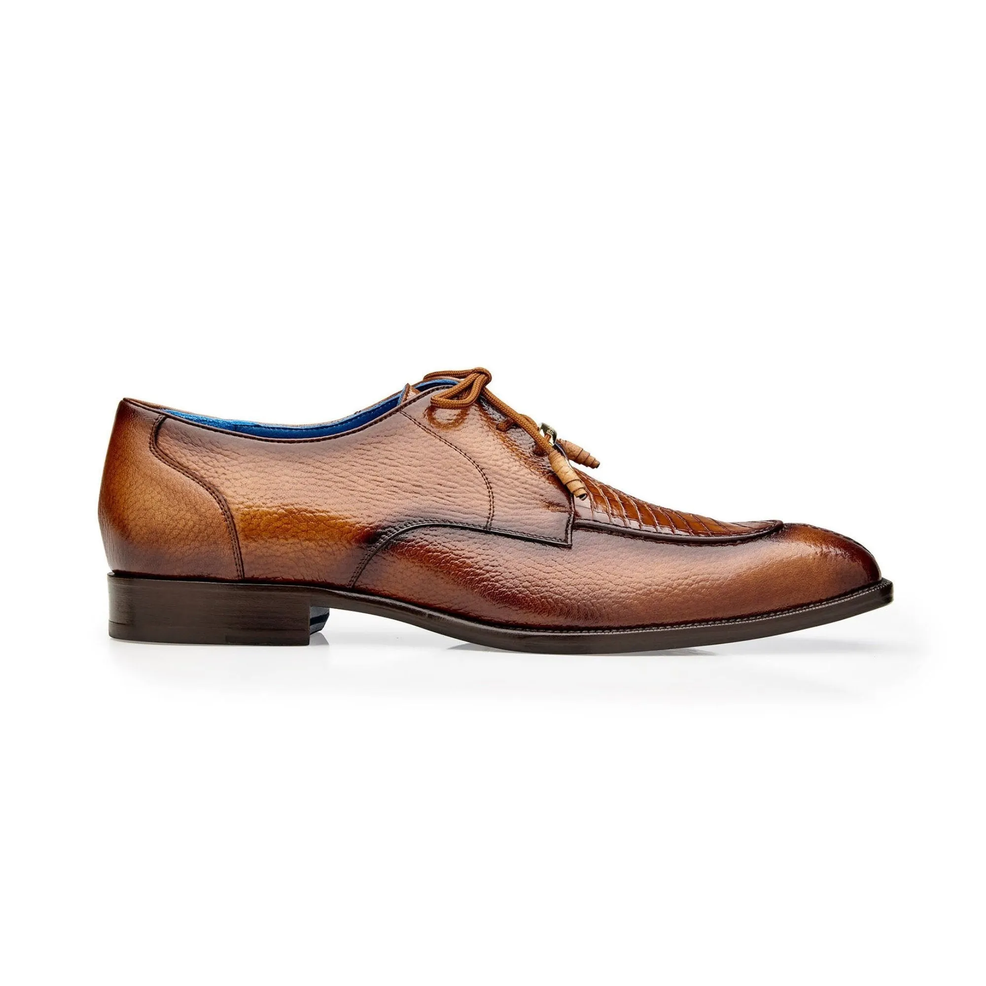 Belvedere Exotic Skin Shoes Belvedere Primo in Antique Almond Alligator & Leather Oxfords