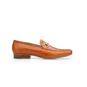 Belvedere Exotic Skin Shoes Belvedere Udine in Antique Brandy Genuine Caiman Crocodile and Lizard Loafers