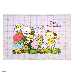 BT21 Minini Flower Fleece Blanket