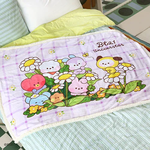 BT21 Minini Flower Fleece Blanket