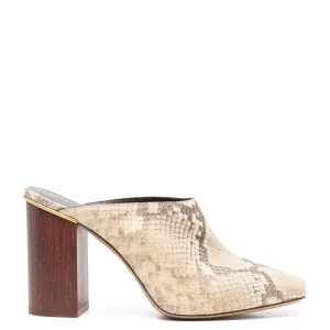 Chloé Shoes Ambre Mule 90, Misty Beige