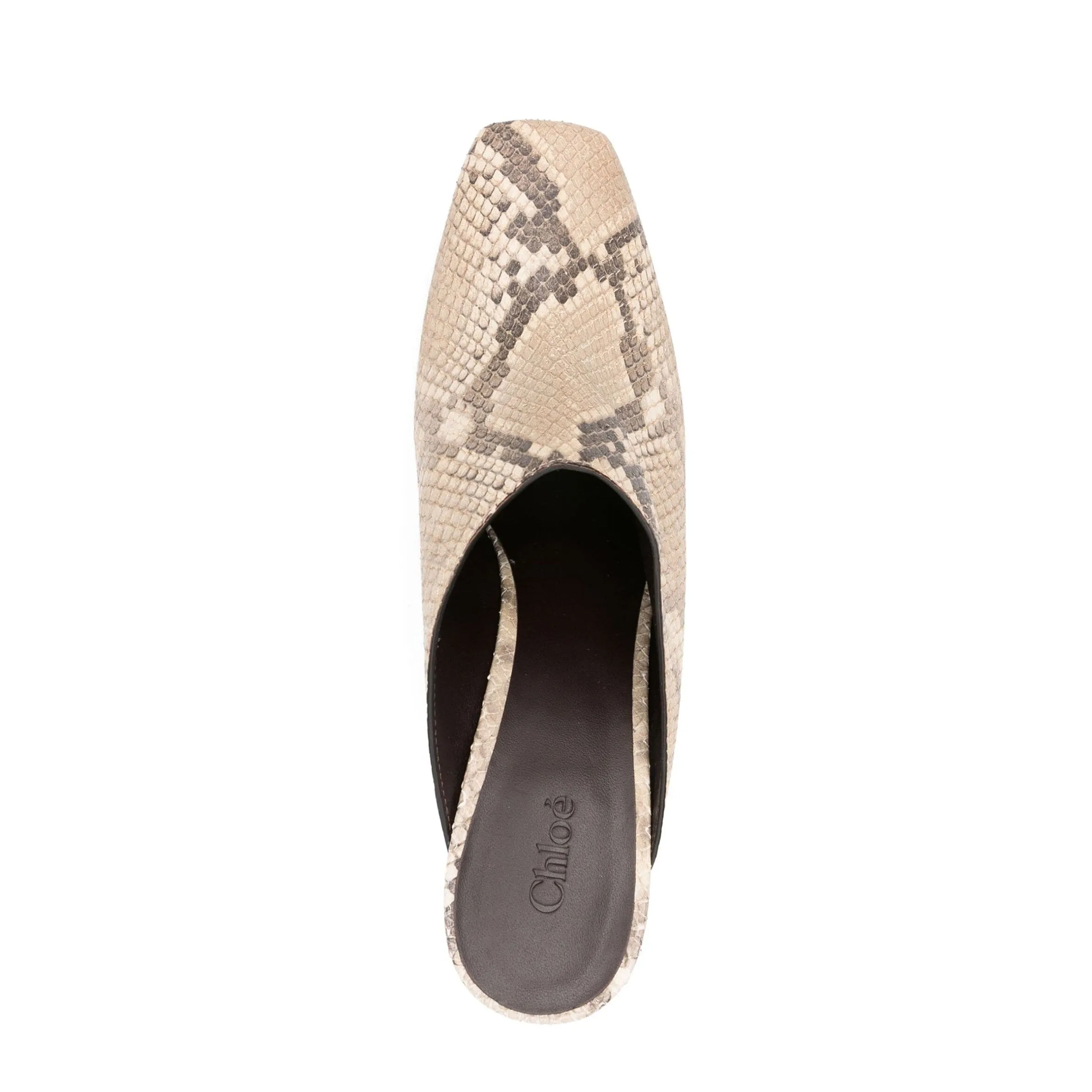 Chloé Shoes Ambre Mule 90, Misty Beige