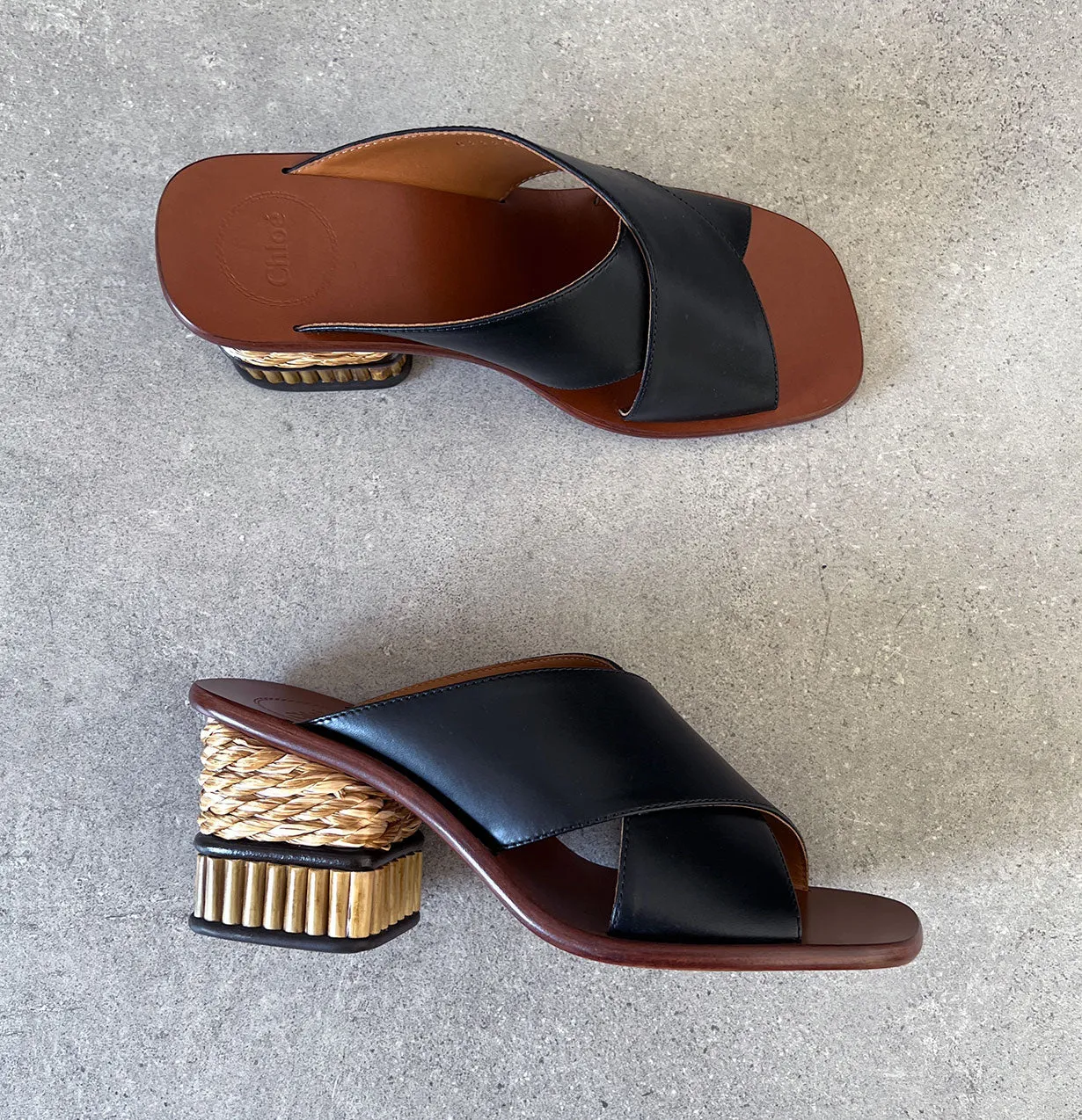 Chloé Shoes Laia Mule, Black