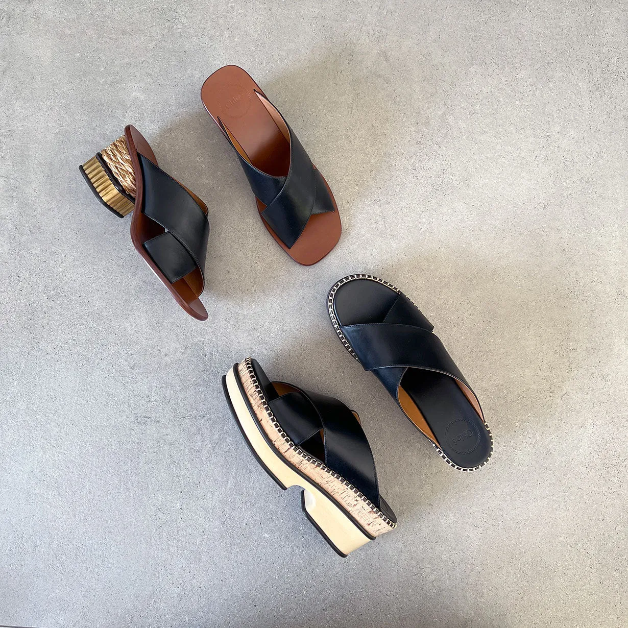 Chloé Shoes Laia Mule, Black
