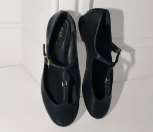 Chloé Shoes Marcie T Ballet Flats, Black