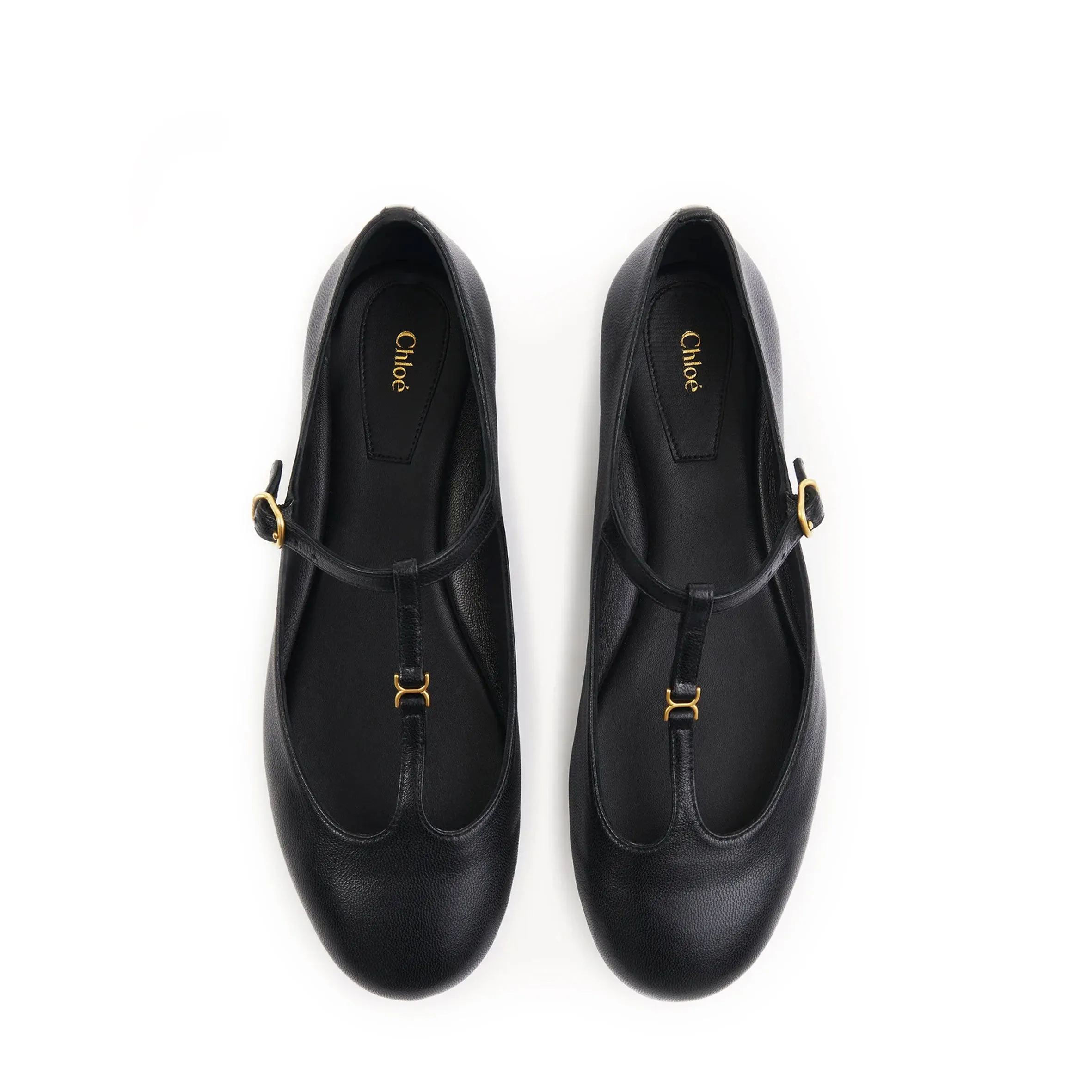 Chloé Shoes Marcie T Ballet Flats, Black