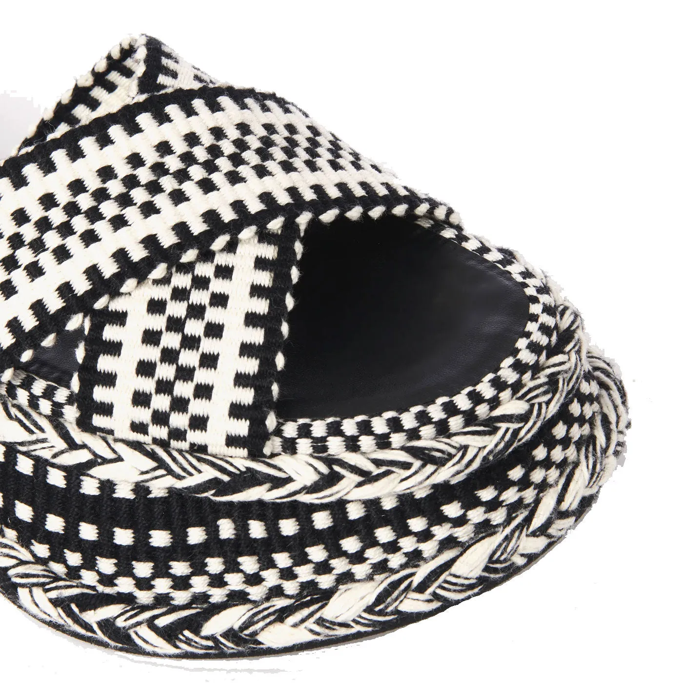 Chloé Shoes Meril Flatform Sandal, Black / White