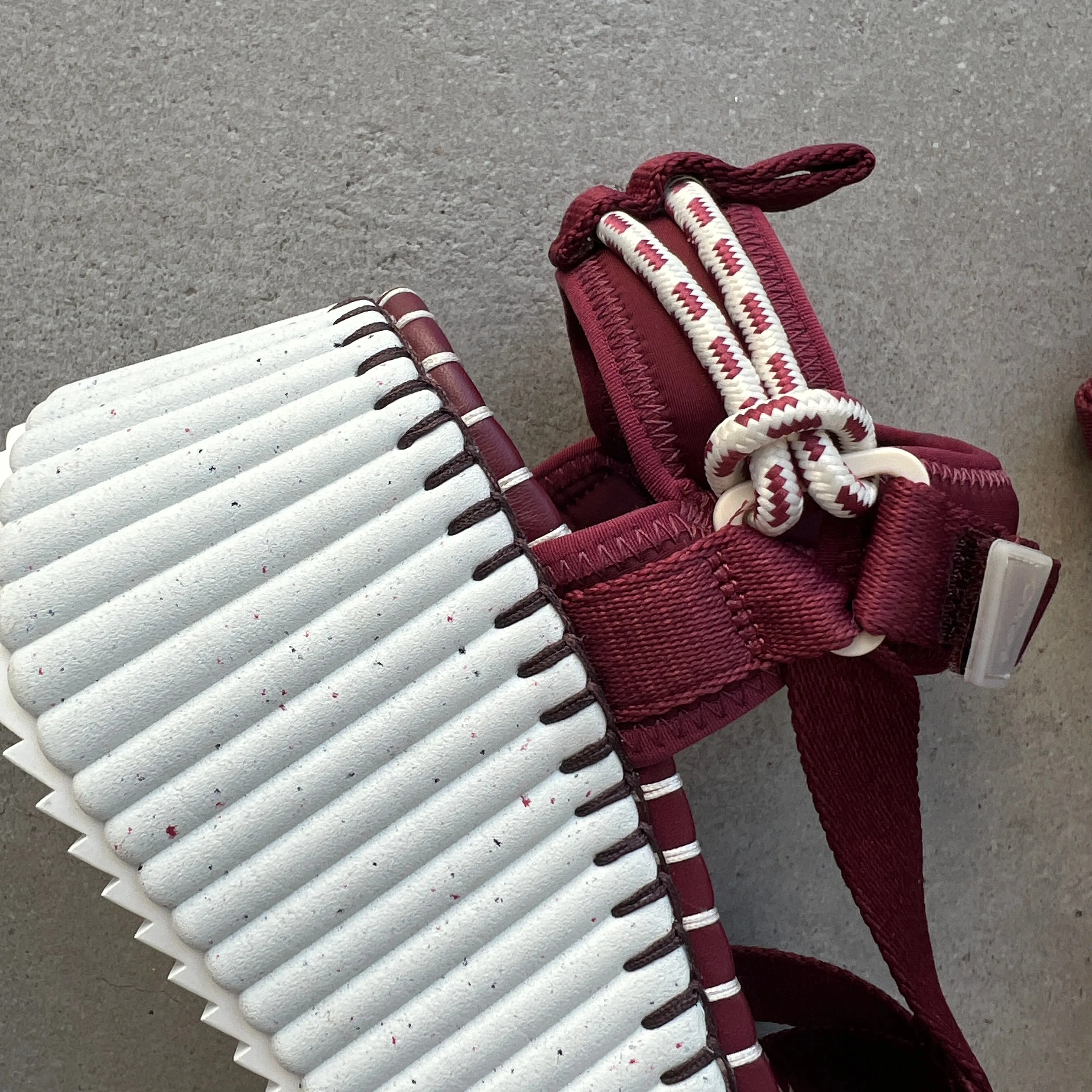 Chloé Shoes Nama Flatform Sandal, Ruby