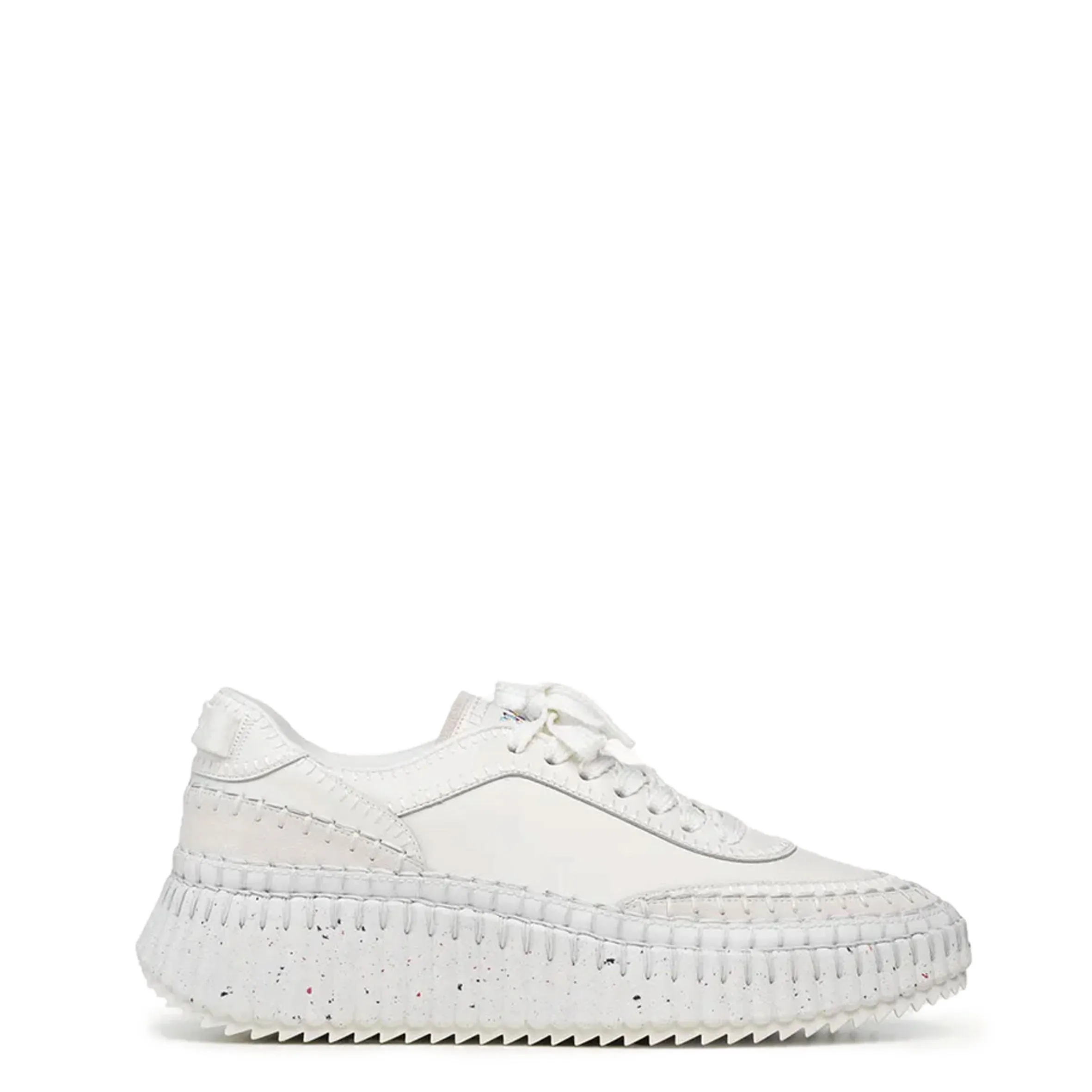 Chloé Shoes Nama Leather Sneaker, White