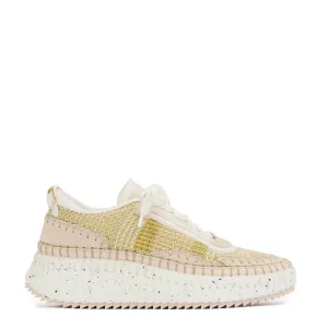Chloé Shoes Nama Metallic Sneaker, Pink and Gold