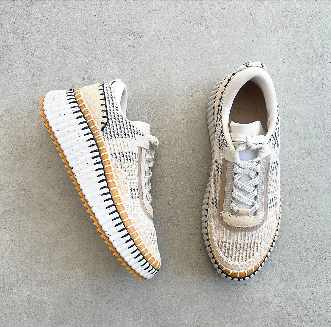 Chloé Shoes Nama Sneaker, Biscotti