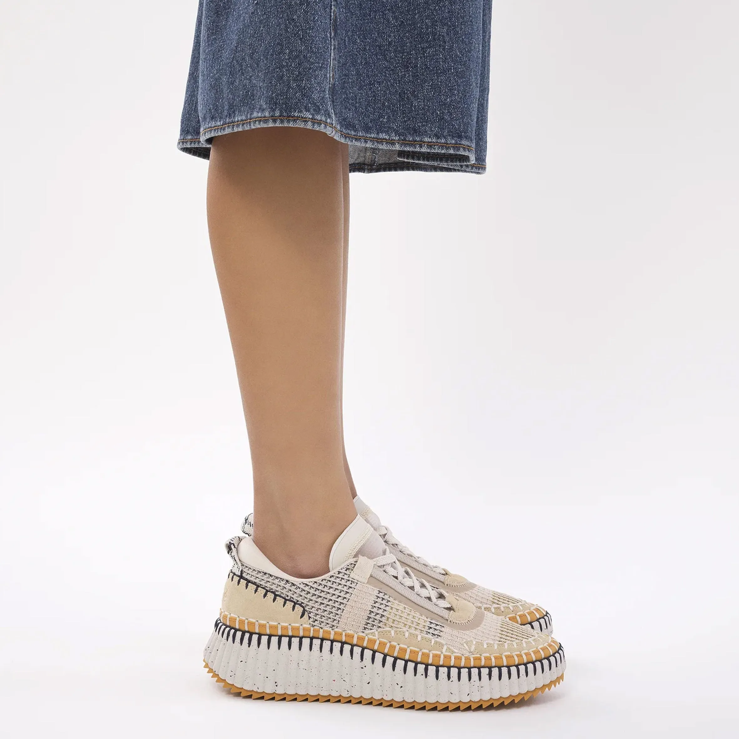 Chloé Shoes Nama Sneaker, Biscotti