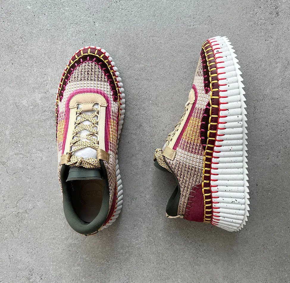 Chloé Shoes Nama Sneaker, Coffee