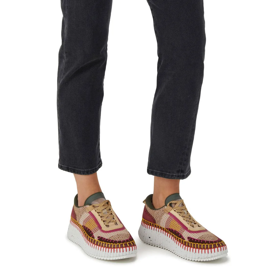 Chloé Shoes Nama Sneaker, Coffee