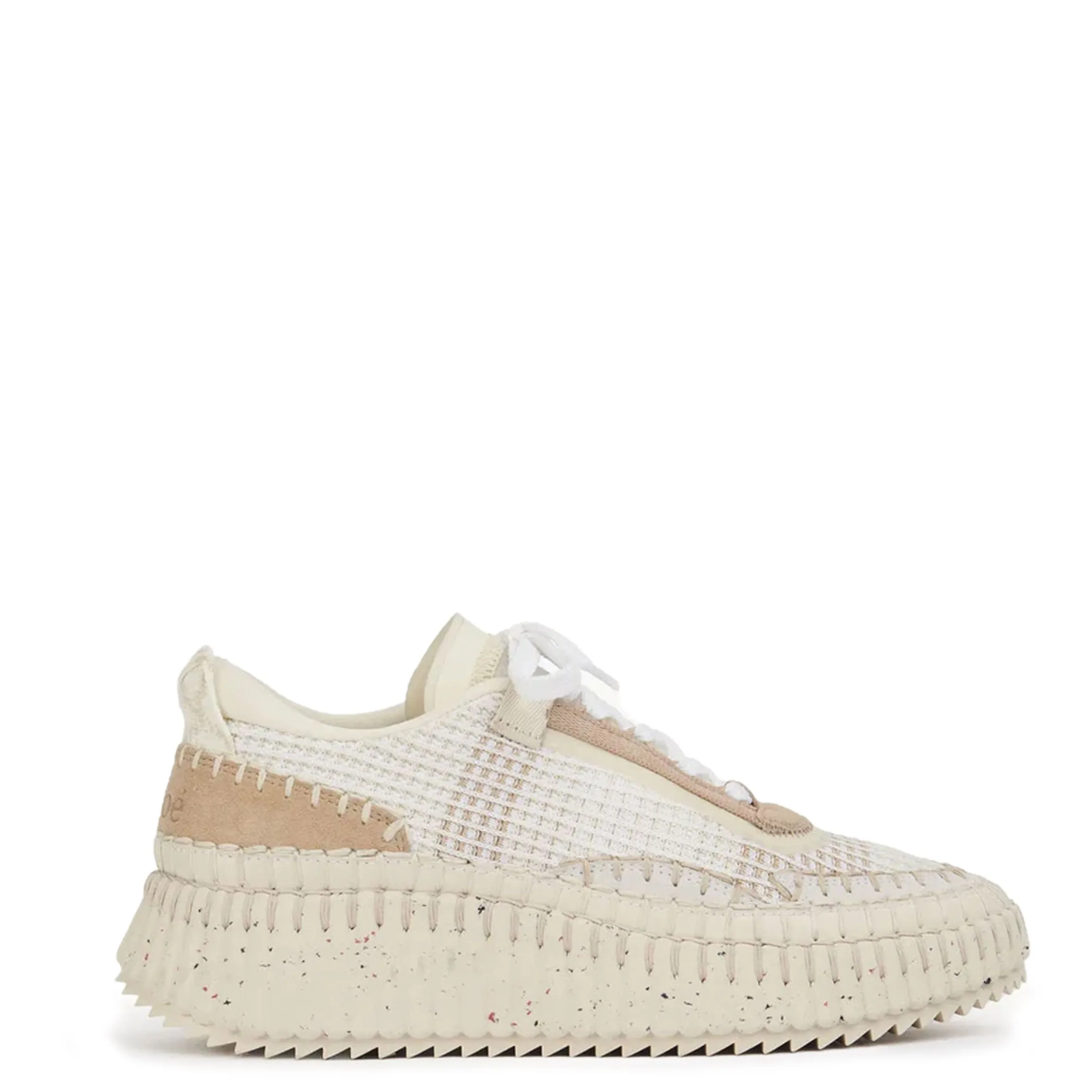 Chloé Shoes Nama Sneaker, Pearl Beige