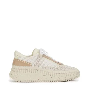 Chloé Shoes Nama Sneaker, Pearl Beige