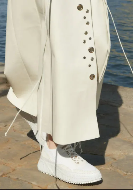 Chloé Shoes Nama Sneaker, White