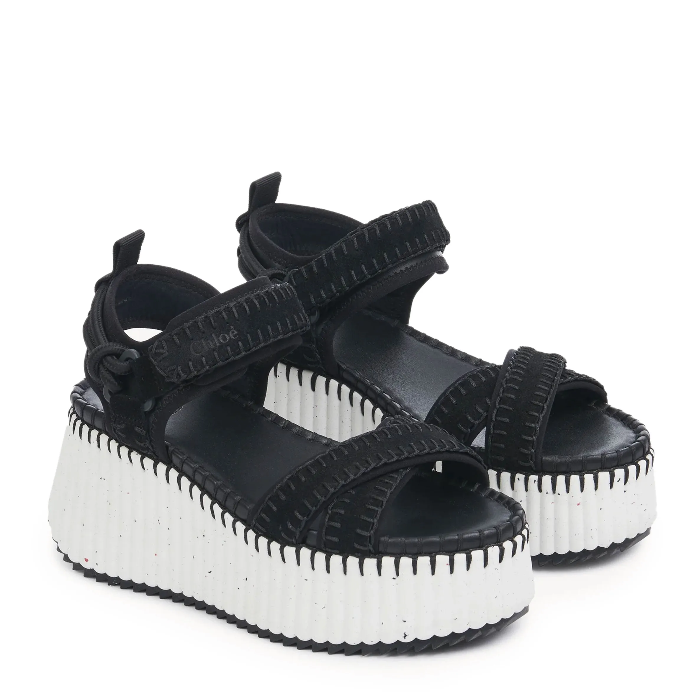 Chloé Shoes Nama X Flatform, Black