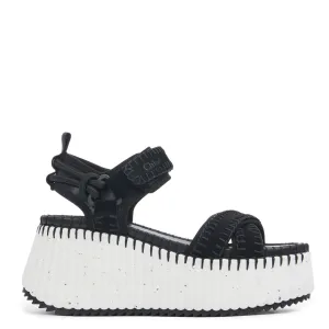 Chloé Shoes Nama X Flatform, Black