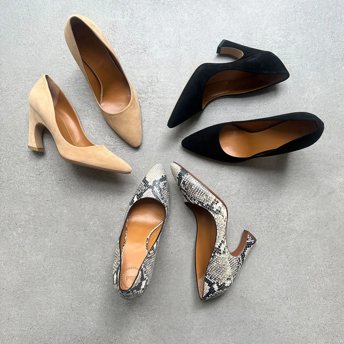 Chloé Shoes Oli Pump,  Python-effect 90