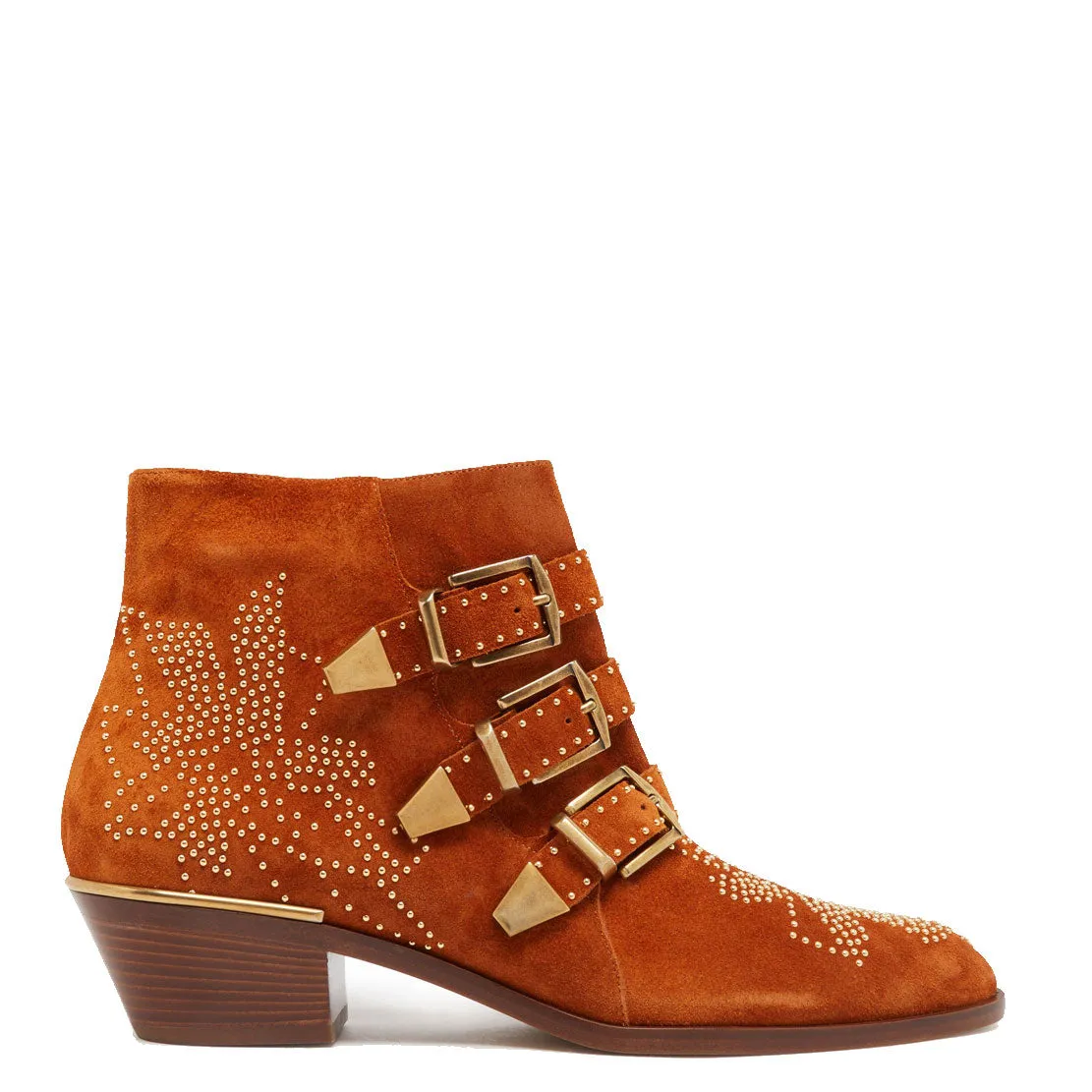 Chloé Shoes Susanna Low Boots, Ochre Delight (G)