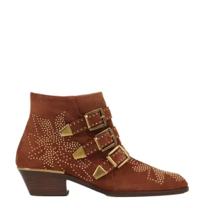 Chloé Shoes Susanna Low Boots, Ochre Delight (G)