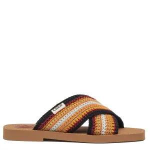Chloé Shoes Woody Crochet Slide