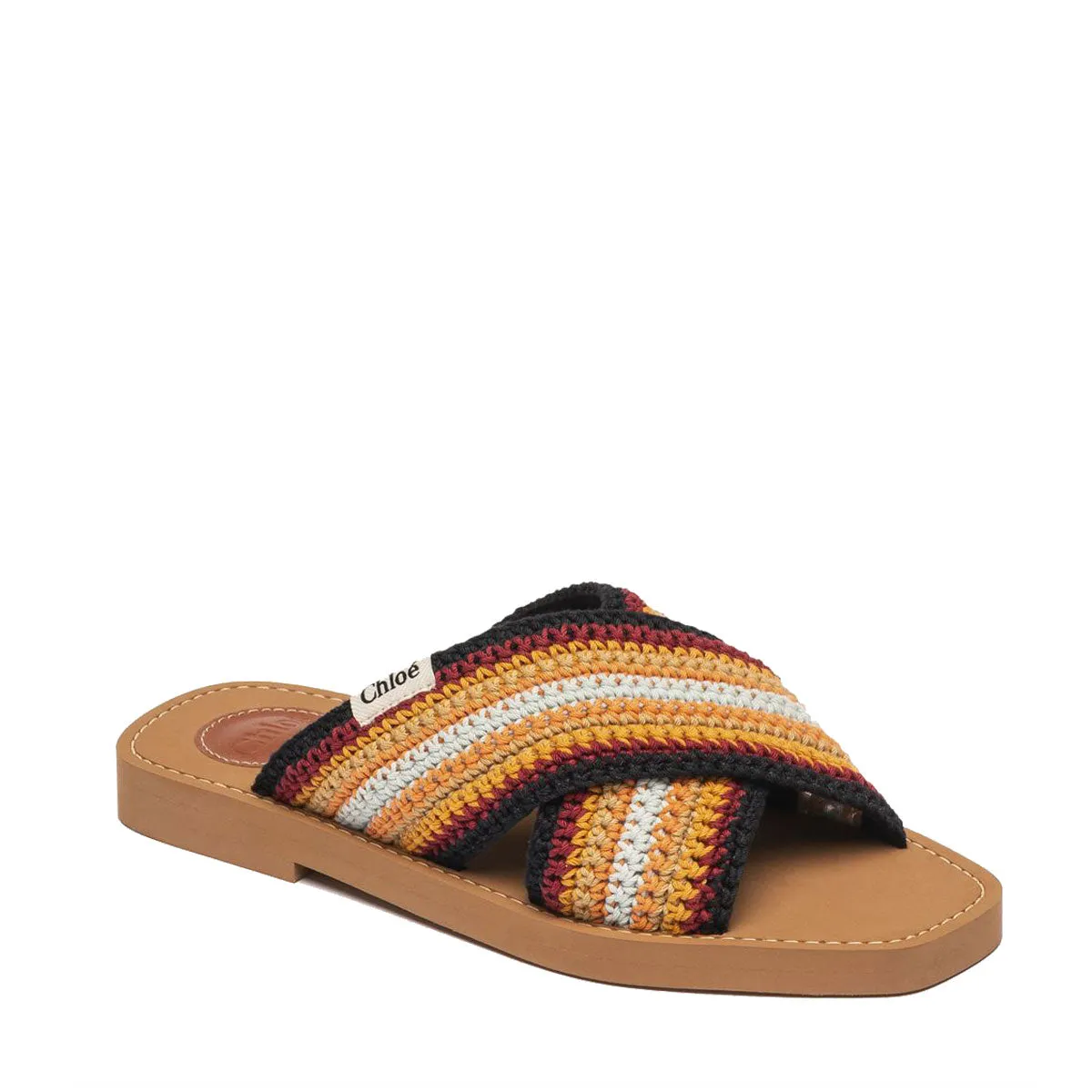 Chloé Shoes Woody Crochet Slide