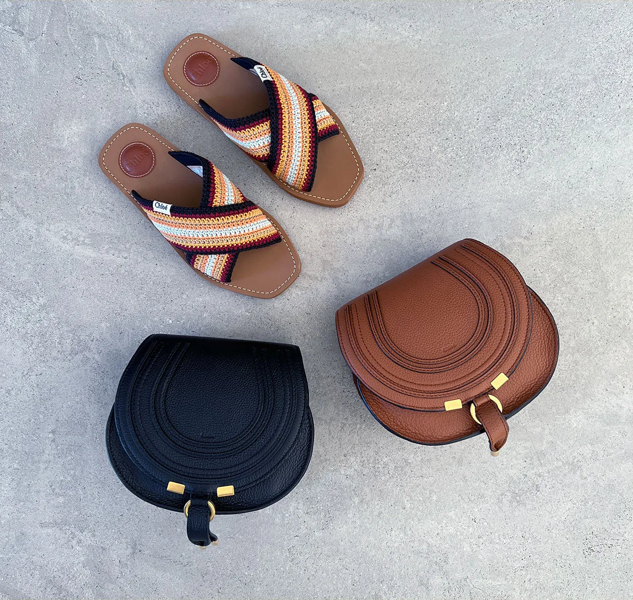 Chloé Shoes Woody Crochet Slide