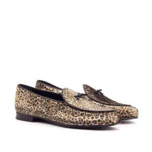 Dapperfam Shoes DapperFam Marcello in Leopard Men's Sartorial Belgian Slipper