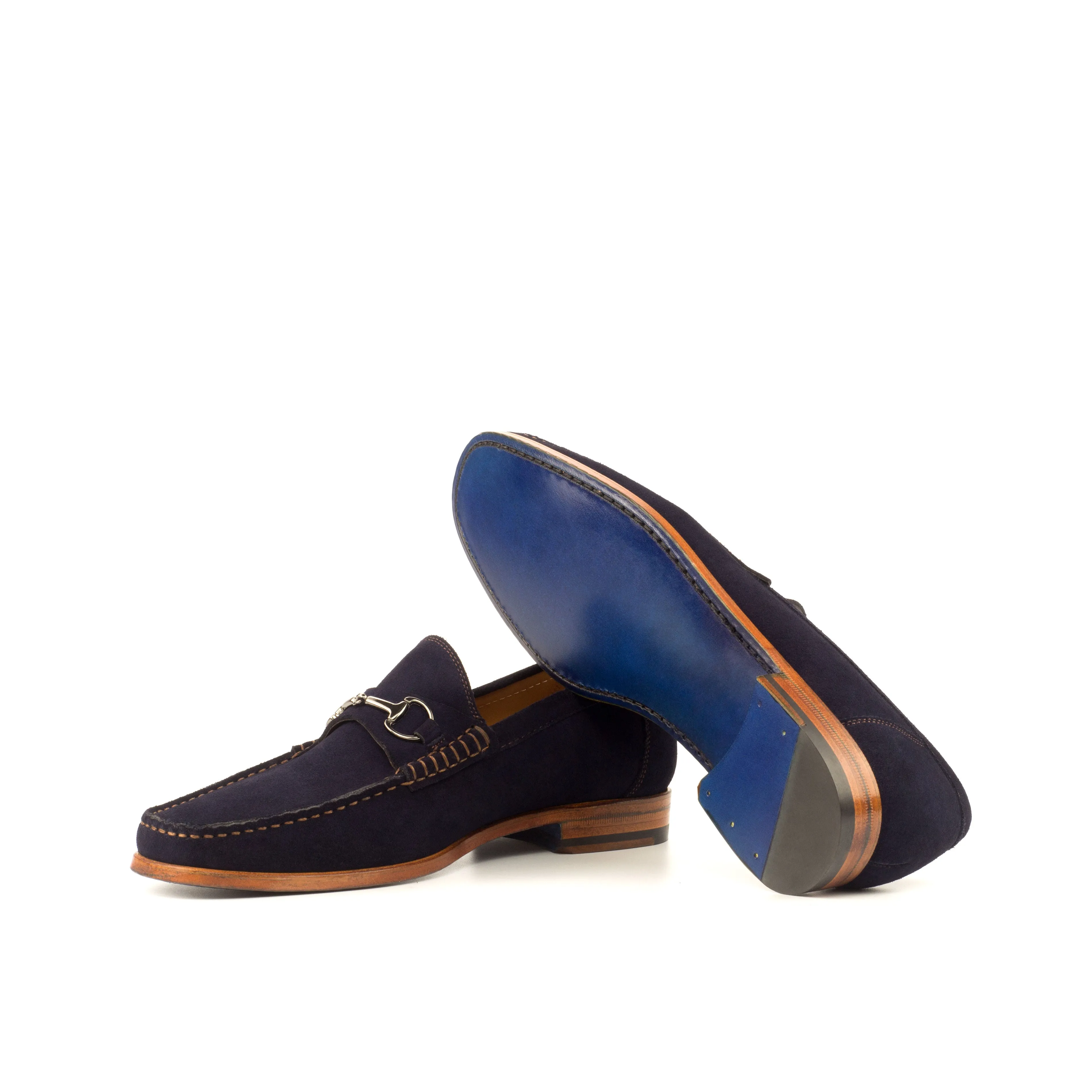 Dapperfam Shoes DapperFam Mariner in Navy Men's Suede Moccasin