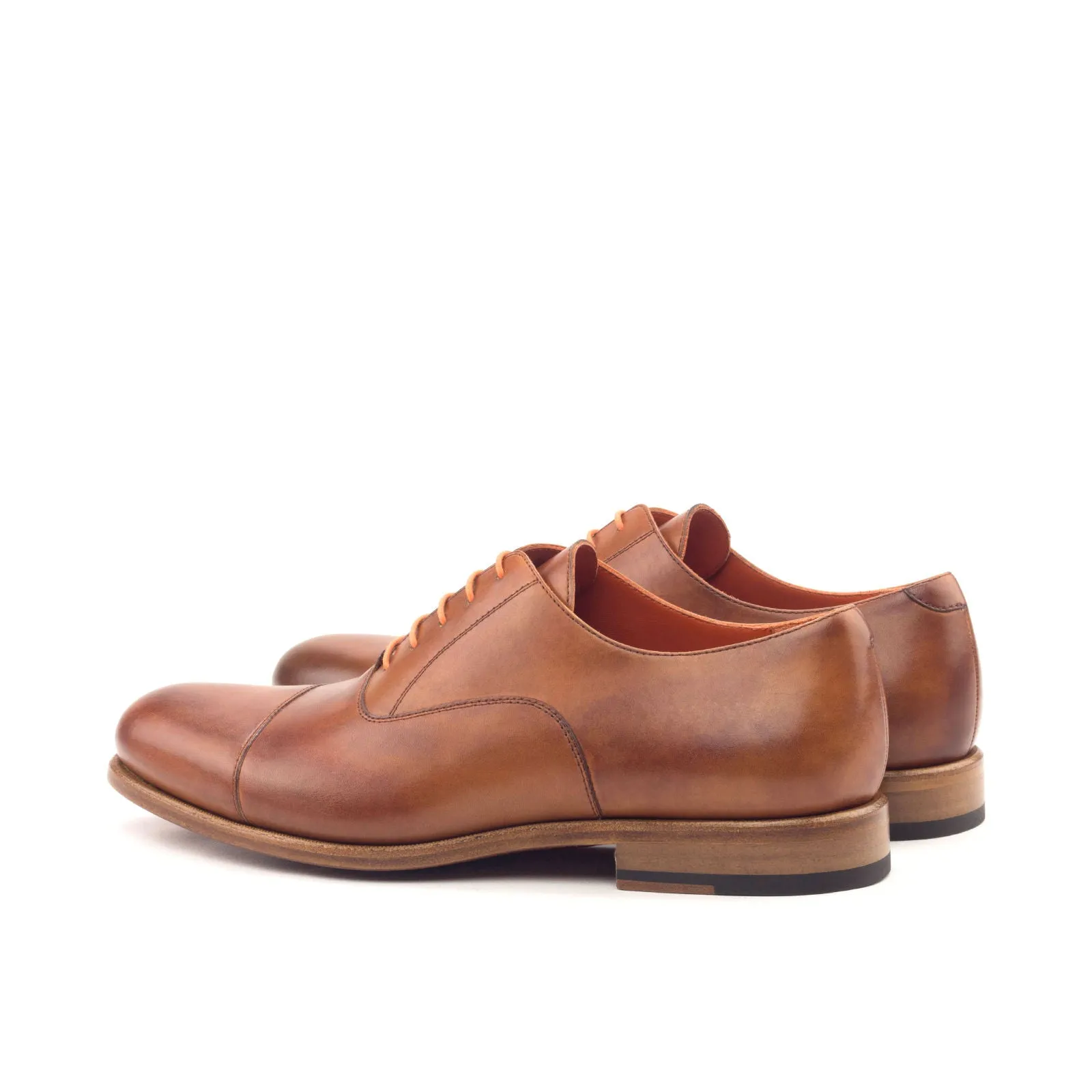 Dapperfam Shoes DapperFam Rafael in Cognac Men's Italian Leather Oxford