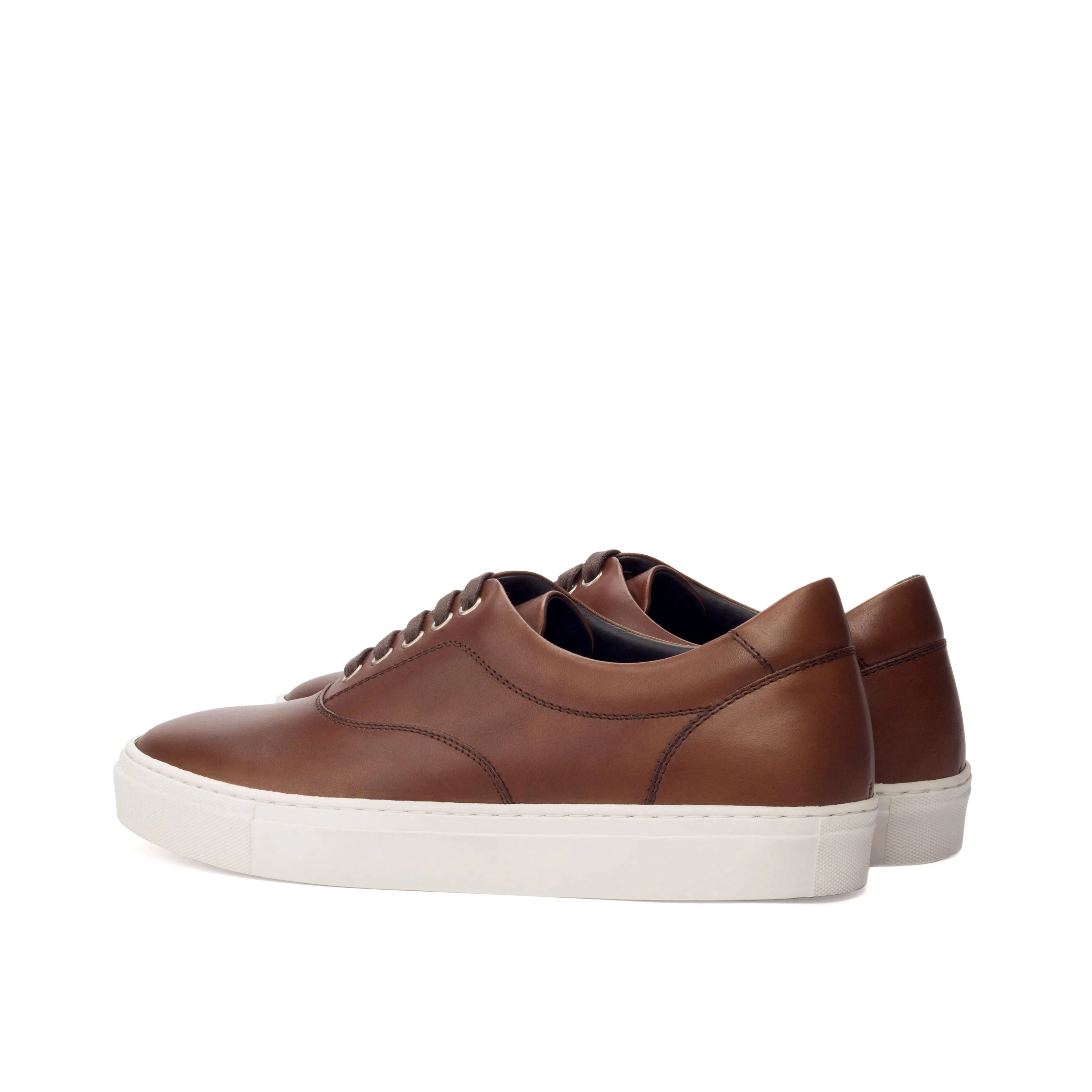 Dapperfam Shoes DapperFam Riccardo in Med Brown Men's Italian Leather Top Sider