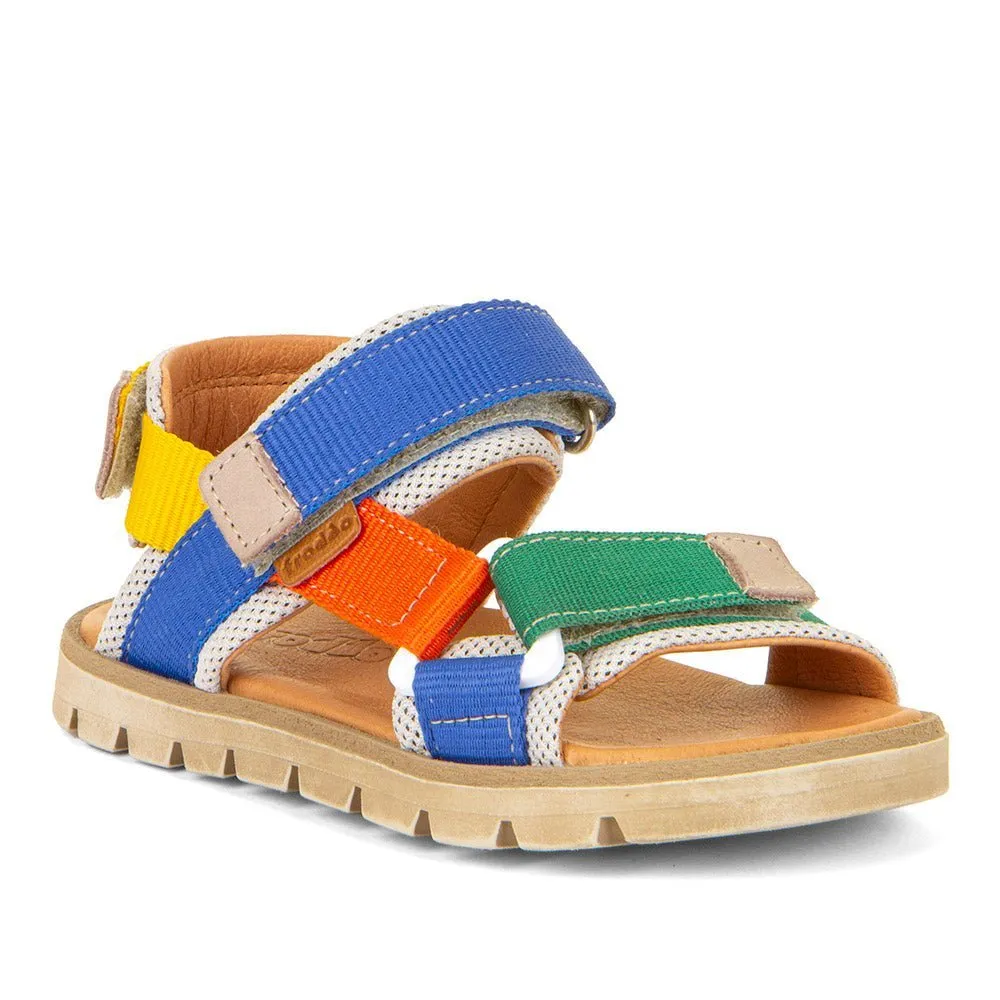 Froddo: KE Flash Velcro Adjustable Kids Summer Sandals - Beige Leather