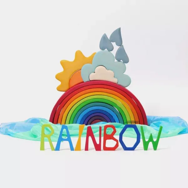 Grimm's rainbow building set weather