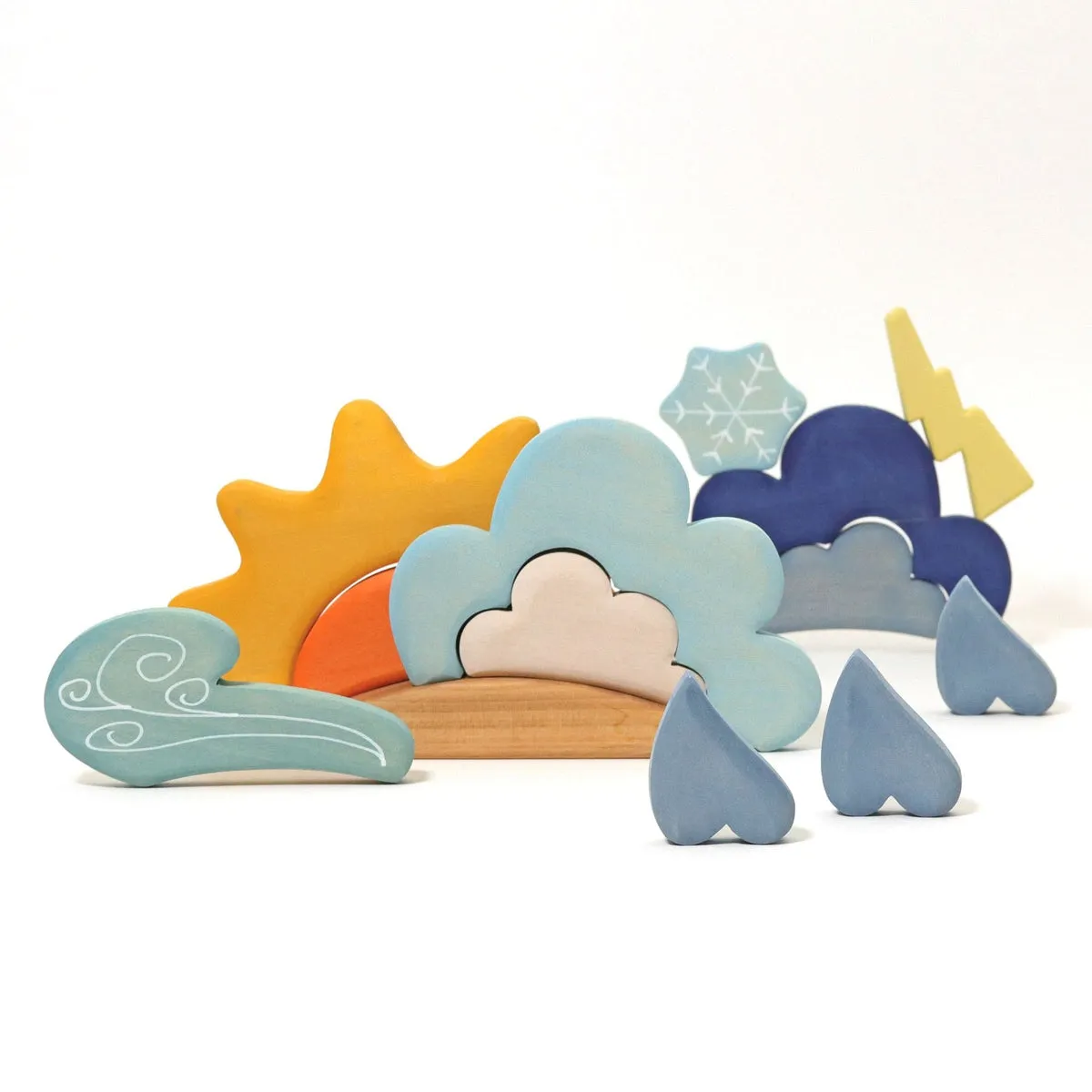 Grimm's rainbow building set weather