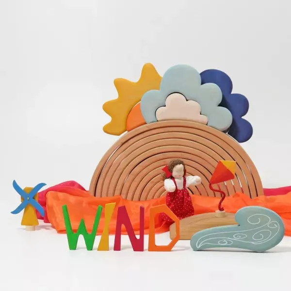 Grimm's rainbow building set weather