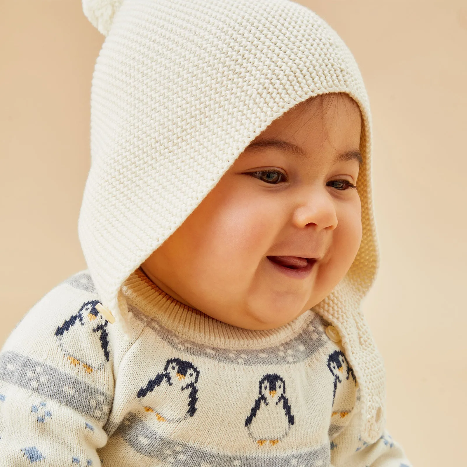 Knitted Bonnet & Booties