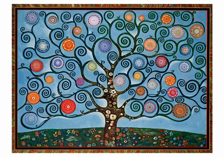 Mandala Trees - Paul Heussenstamm Boxed Assorted Note Cards