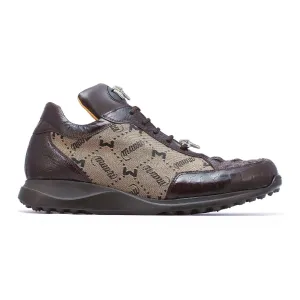 Mauri Shoes Mauri Carange in Sport Rust / Taupe Mens Ostrich Leg / Hornback Crown / Fabric Sneakers