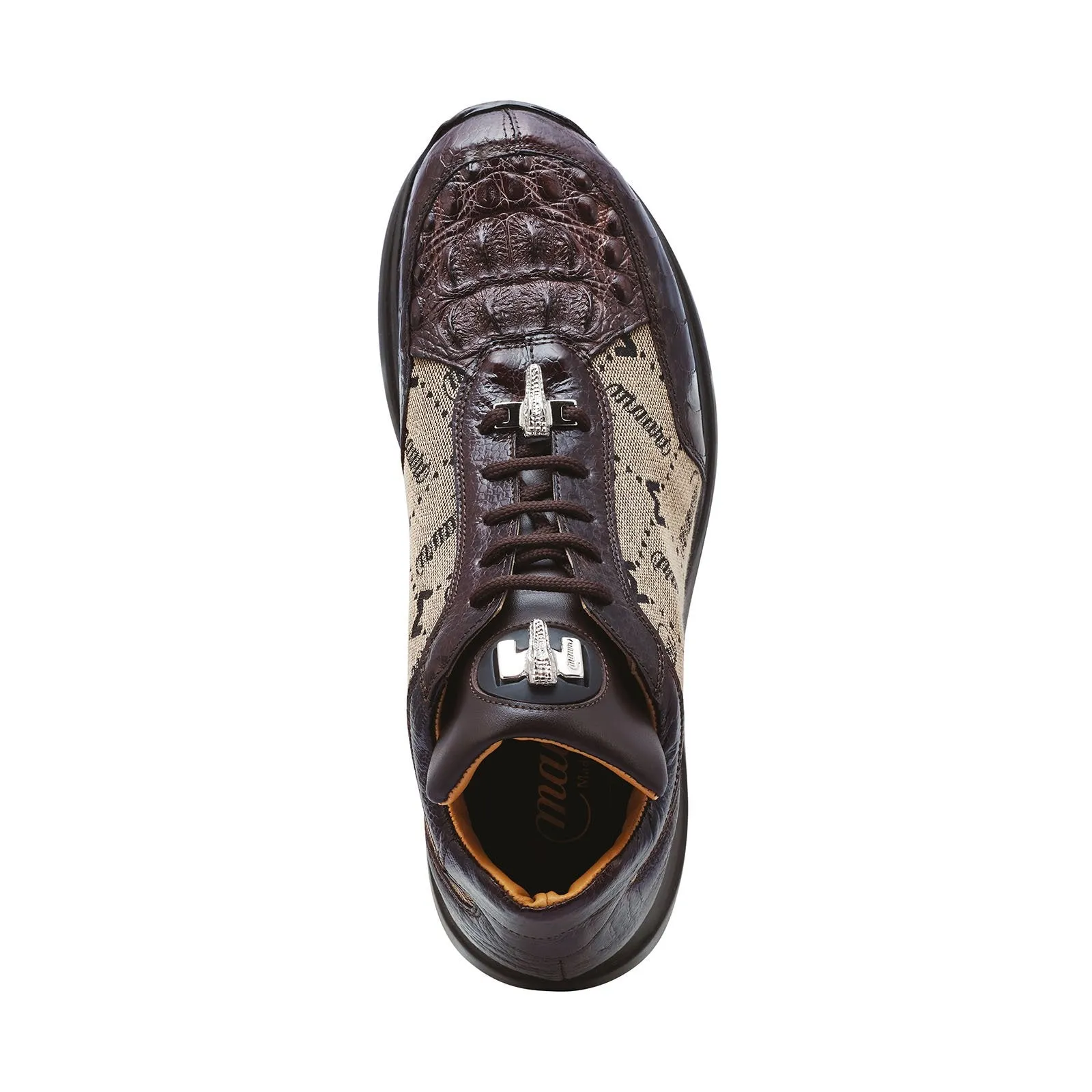 Mauri Shoes Mauri Carange in Sport Rust / Taupe Mens Ostrich Leg / Hornback Crown / Fabric Sneakers