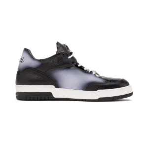 Mauri Shoes Mauri Ghost in Black / White Mens Exotic Crocodile / Time / Nappa Leather Casual Sneakers