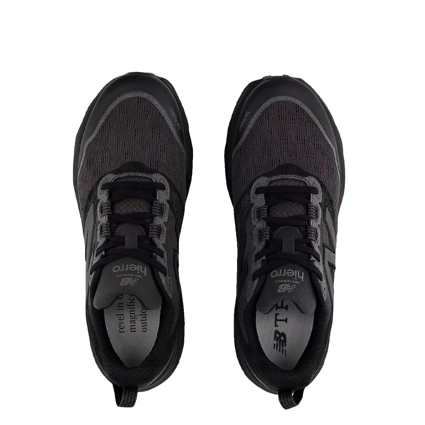 New Balance Womens Fresh Foam X Hierro v9 Black Cement / Black Shoes New Balance