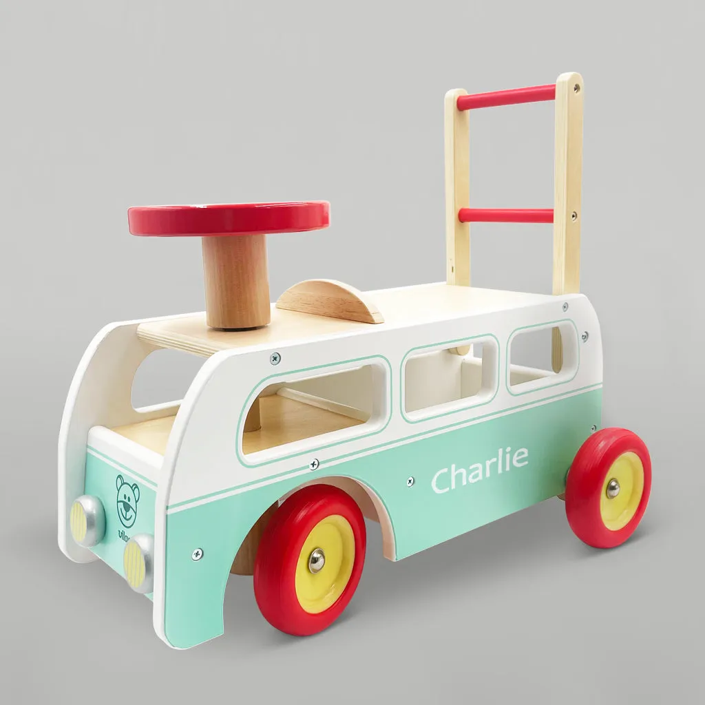 Personalised Wooden Ride-On Camper Van