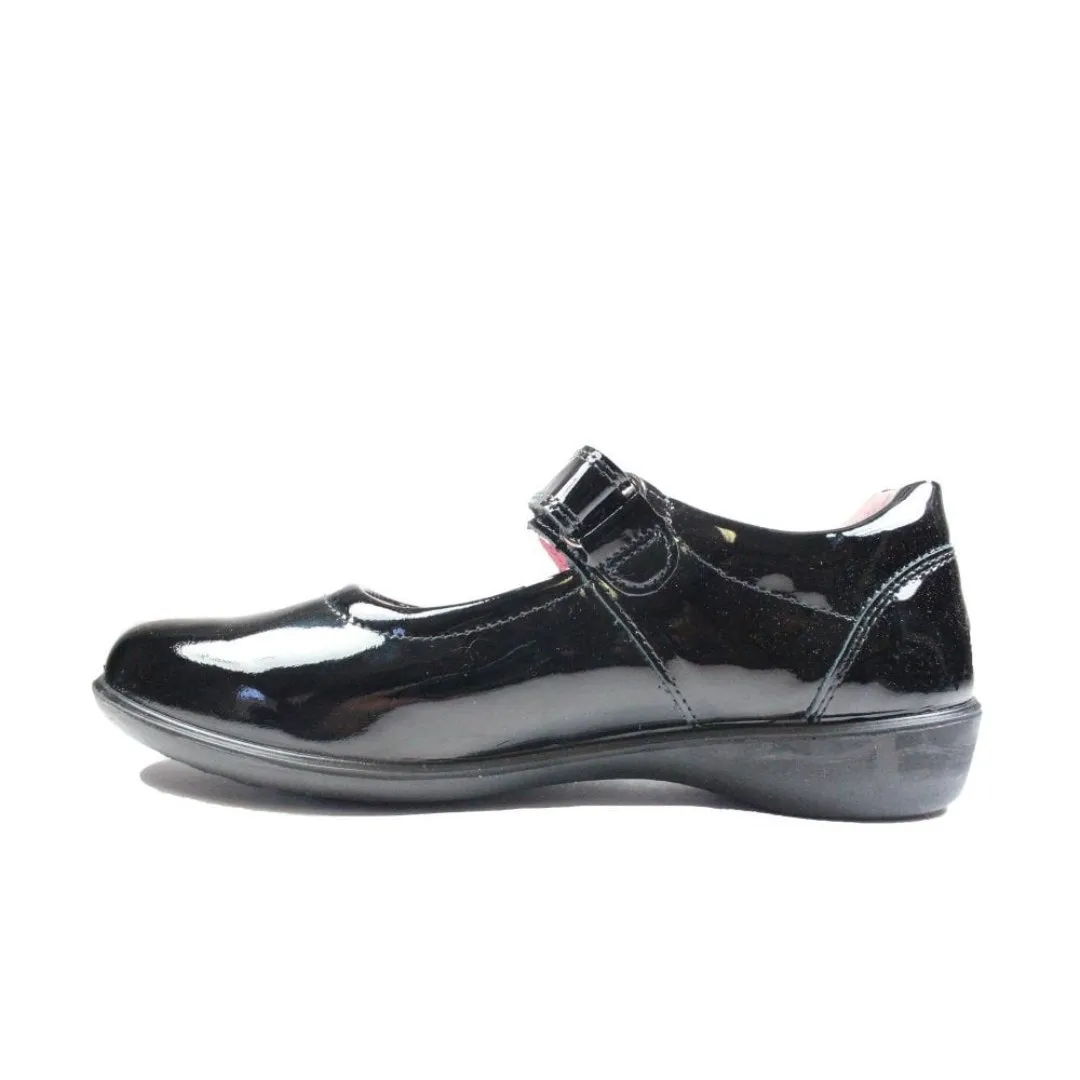 Ricosta: Beth Mary Jane School Shoes - Black Patent