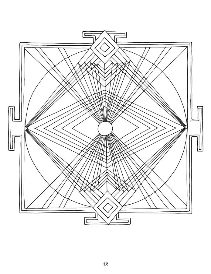 Sri Yantra Mandalas -A Paul Heussenstamm Coloring Book